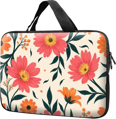 Laptop Sleeve with Handle 15.6 Inch, Waterproof Laptop Case Bag, Leopard Pattern Design Computer Sleeve Compatible with MacBook Air, Pro, HP, Dell, Lenovo, ASUS in Saudi Arabia