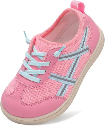 LeIsfIt Toddler Shoes Boys Girls Wide Barefoot Shoes Kids Slip on Casual Sneakers Breathable Non-Slip Sneakers for Walking Play School Tennis in Saudi Arabia