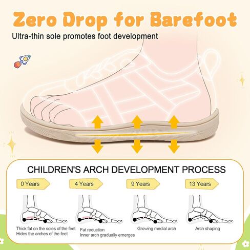 LeIsfIt Toddler Shoes Boys Girls Wide Barefoot Shoes Kids Slip on Casual Sneakers Breathable Non-Slip Sneakers for Walking Play School Tennis in Saudi Arabia