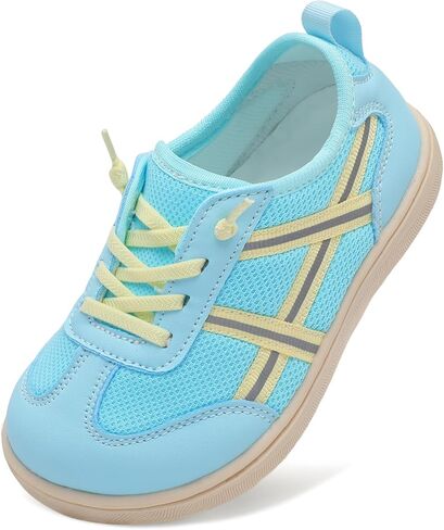 LeIsfIt Toddler Shoes Boys Girls Wide Barefoot Shoes Kids Slip on Casual Sneakers Breathable Non-Slip Sneakers for Walking Play School Tennis in Saudi Arabia