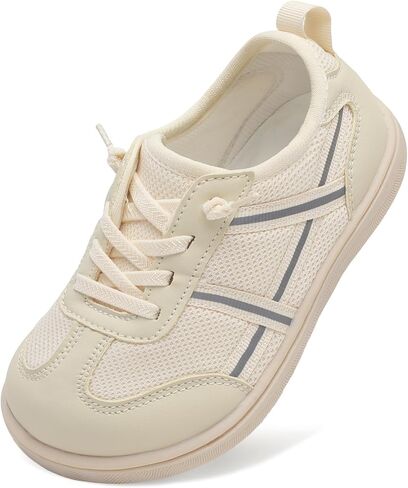 أحذية LeIsfIT للأطفال الصغار للأولاد والبنات أحذية حافية القدم واسعة للأطفال سهلة الارتداء أحذية رياضية كاجوال قابلة للتنفس ومضادة للانزلاق للمشي ولعب التنس المدرسي in Kuwait