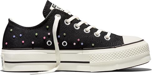 حذاء رياضي نسائي Chuck Taylor All Star Lift ذو منصة صغيرة بأزرار منخفضة من Converse in Kuwait