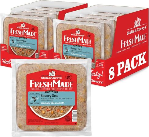 Stella & Chewy's FreshMade طعام الكلاب الجيد الطازج المجمد والخالي من الحبوب، كيس 16 أونصة (عبوة من 4 قطع) in Saudi Arabia