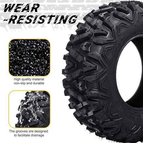 26x9x12 ATV Tires, 6PR, Set of 2 All Terrain ATV/UTV Off-Road Tires in Saudi Arabia
