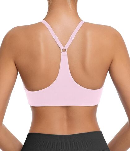 حمالة صدر رياضية قابلة للتعديل من Comper Y للنساء ذات تأثير منخفض من Racerback حمالات صدر للتمرين وأشرطة رفيعة حمالات صدر لليوجا مع وسادات قابلة للإزالة in Kuwait