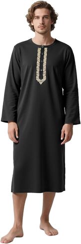 قمصان قفطان ثوب هينلي للرجال بأكمام طويلة وقميص ثوب إسلامي in Saudi Arabia