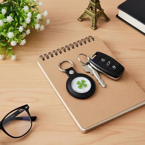 Real Shamrock Plant, Good Luck Charm Pocket Token - Keychain in Saudi Arabia