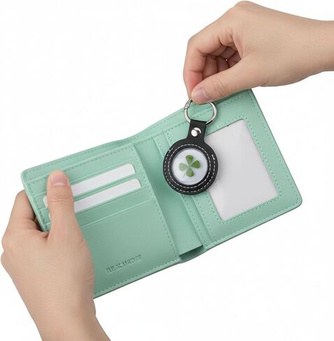 Real Shamrock Plant, Good Luck Charm Pocket Token - Keychain in Saudi Arabia