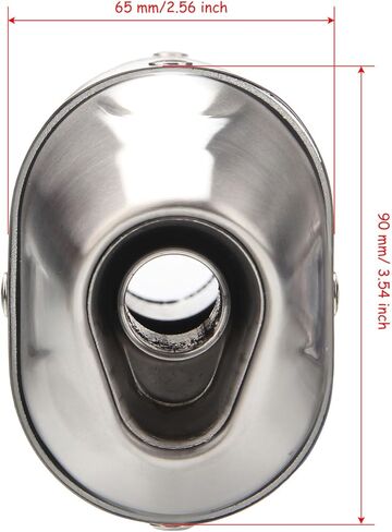 Dirt Bike Exhaust, Pit Bike Exhaust Muffler Silencer for 50 70 110 125 140 150 160cc Dirt Pit Bikes(Silver) in Saudi Arabia