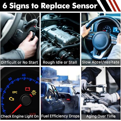 PIFOOG 2PCS Camshaft Position Sensor Fit for Ford F150 F250 F350 E150 E250 E350 Explorer Mustang Expedition Lincoln Navigator Mercury Replace 1W7Z6B288A 1W7Z6B288AA PC643 1800527 907722 Black in Saudi Arabia