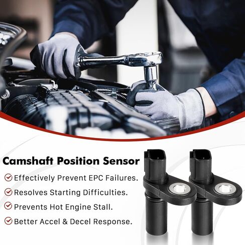 PIFOOG 2PCS Camshaft Position Sensor Fit for Ford F150 F250 F350 E150 E250 E350 Explorer Mustang Expedition Lincoln Navigator Mercury Replace 1W7Z6B288A 1W7Z6B288AA PC643 1800527 907722 Black in Saudi Arabia