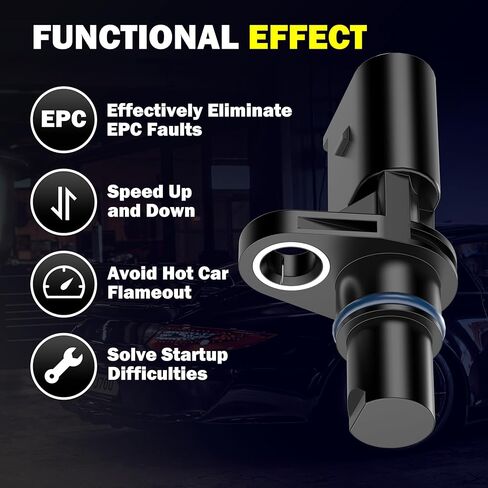 مستشعر موضع عمود الحدبات للمحرك متوافق مع Audi A4 2.0L 2005-2009 & TT 2008-2009، VW Jetta Beetle Golf Passat Rabbit 2.5L 2006-2014، 07K907601، 07K907601A، PC672 in Kuwait