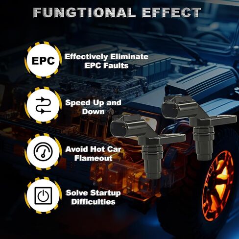 مستشعر موضع عمود الحدبات 12577245 مناسب لسيارة Chevy Equinox Malibu Impala Cobalt Captiva HHR GMC Terrain Buick Regal Lacrosse Verano Pontiac G5/G6 Solstice Saturn Sky Ion Aura #2131690، 917-720، قطعتان in Saudi Arabia