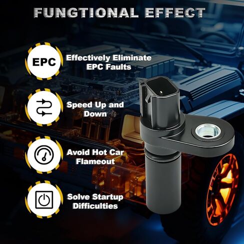 Camshaft Position Sensor Fit for Ford F150 F250 F350 F450 F550 F53 E150 E250 E350 E450 Explorer Mustang Expedition Lincoln Mark Mercury, Replace# 1W7Z6B288AB,907722,PC643,1800527, 2Pcs in Saudi Arabia
