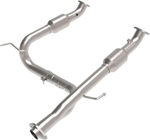 aFe Power Twisted Steel Y-Pipe 2 to 3 IN 409 Stainless Steel w/Cat Fit Toyota Tacoma 05-15 V6-4.0L 48-46006-RC in Saudi Arabia