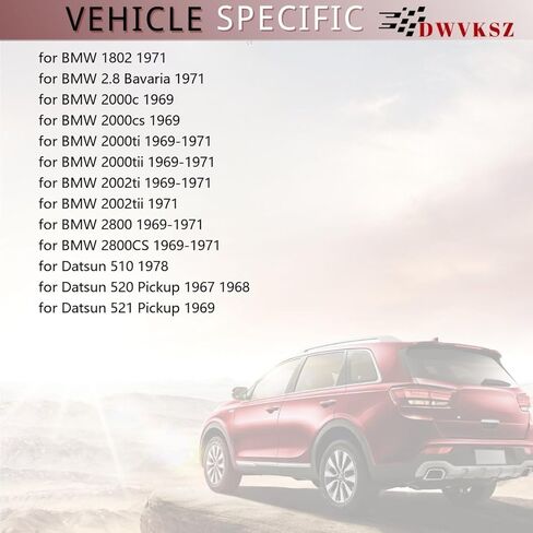 محمل عمود نقل الحركة اليدوي الخلفي لسيارات BMW 2.8 بافاريا 2.8L 1971، لـ 2002tii 2.0L 1971، لـ 2000cs 2.0L 1969، لـ Datsun 510 2.0L 1978 يستبدل # 6305J، 305AG، (1x) in Kuwait