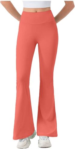 Anjikang المرأة البطن التحكم مضيئة طماق عالية الخصر Bootcut تجريب اليوغا السراويل العصرية بعقب رفع الصالة الرياضية سلس الجوارب in Kuwait
