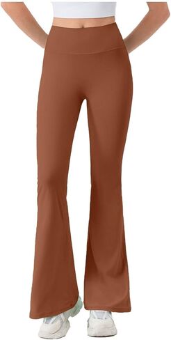 Anjikang المرأة البطن التحكم مضيئة طماق عالية الخصر Bootcut تجريب اليوغا السراويل العصرية بعقب رفع الصالة الرياضية سلس الجوارب in Kuwait