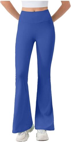 Anjikang المرأة البطن التحكم مضيئة طماق عالية الخصر Bootcut تجريب اليوغا السراويل العصرية بعقب رفع الصالة الرياضية سلس الجوارب in Kuwait
