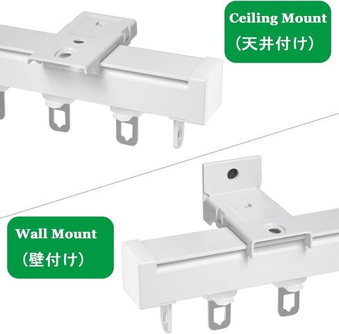 Heavy Duty Aluminum Curtain Track, 50-600cm Adjustable Ceiling & Wall Mounted Rails, Privacy Curtain Brackets for Living Room & Bedroom Decor, Champagne Color, 360cm (11.8ft) in Saudi Arabia
