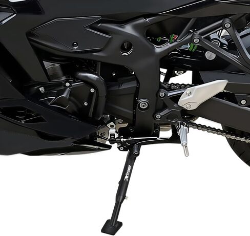 مسند Xitomer قابل للتعديل متوافق مع Ninja 125 Z125 2019-2024، Ninja 250SL Z250SL 2015-2016، NINJA ZX-4R / RR 2023-2025، حامل جانبي قابل للتعديل 3 بوصات in Kuwait