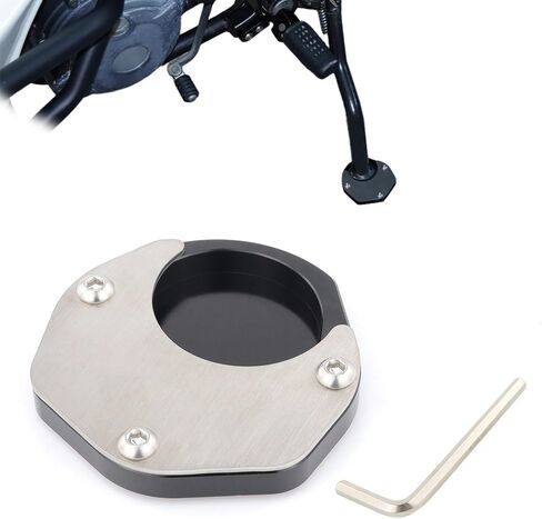 Kickstand Side Stand Enlarger Fit for KLR650 2008-2024, Motorcycle Kickstand Shoe Extension Enlarger Plate Pad in Saudi Arabia