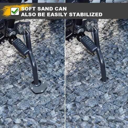 Kickstand Side Stand Enlarger Fit for KLR650 2008-2024, Motorcycle Kickstand Shoe Extension Enlarger Plate Pad in Saudi Arabia