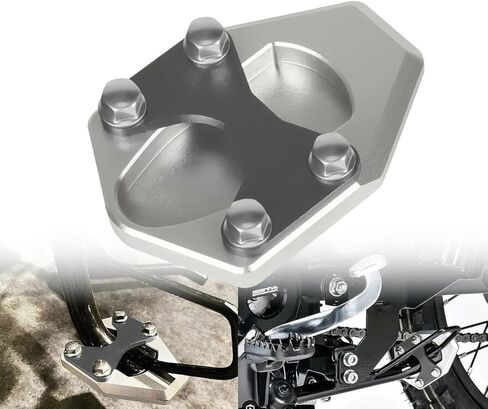 Silver CT125 Kickstand Extender Foot Side Stand Extension Pad Support Plate Compatible with Trail125 2021-2023 CT 125 2020-2023 Ct125 JA55 Motorcycle Accessories SIDE STAND ENLARGE PAD in Kuwait