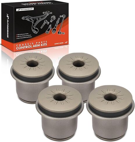 A-Premium 4 x Front Upper Control Arm Bushing Kit, Compatible with Chevrolet Silverado 1500, Tahoe, Suburban, Express 2500, Avalanche & GMC Sierra 1500, Yukon, Savana 3500 & Cadillac Escalade in Kuwait