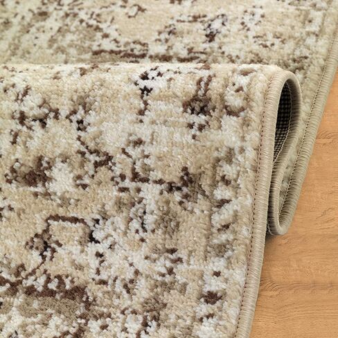 Antep Rugs Elite 5x7 سجادة منطقة داخلية بوهيمية قديمة متعثرة بميدالية شرقية (وردي، 5 × 7 بوصات) in Kuwait