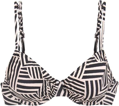 LASCANA Women's Geometric Print Underwire Bikini Swimsuit Top in Saudi Arabia