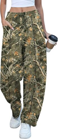 Rapbin Womens Barrel Pants Baggy Wide Leg Lounge Sweatpants Fashion Outfits with Pockets 2026 in Saudi Arabia