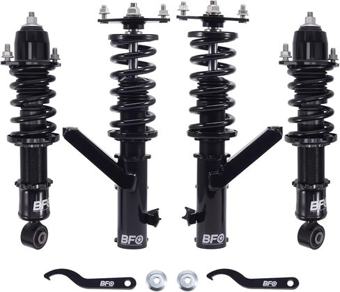 BFO Coilovers for Honda Civic DX/EX/GX/HX/LX/Si 2001-2005, Height Adjustable Coilovers Suspension Kit, Preset Damping Shock Absorber Struts, Lowering Kit Black in Kuwait