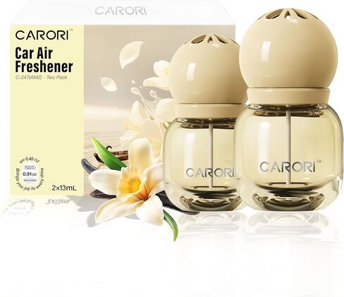 معطر هواء للسيارة لطيف، عبوتين، معطرات سيارة على شكل مصباح كهربائي، مشبك تهوية للسيارات، رائحة تدوم طويلاً، زيوت عطرية، ملحقات سيارة لطيفة للنساء، رائحة الفانيليا in Kuwait