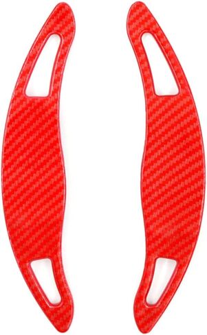 Cnaloo12 Car Shift Paddle Shifter Extension Carbon Fiber Red for Toyota Camry 18-22, Avalon 19-22, for Corolla Hatchback 19-22, for Corolla Sedan 20-22 in Saudi Arabia