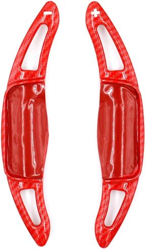 Cnaloo12 Car Shift Paddle Shifter Extension Carbon Fiber Red for Toyota Camry 18-22, Avalon 19-22, for Corolla Hatchback 19-22, for Corolla Sedan 20-22 in Saudi Arabia