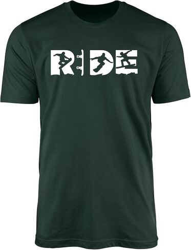 تي شيرت Ride Extreme Sports - هدية رياضية للتزلج على الجليد وركوب الأمواج والتزلج على الجليد in Kuwait