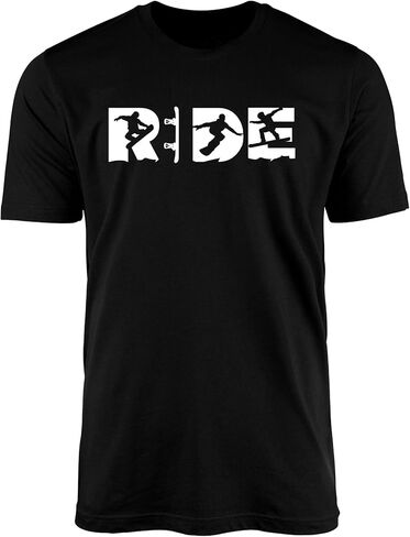 Ride Extreme Sports T-Shirt - Skateboard Snowboard Surf Wakeboard Action Sports Gift in Saudi Arabia