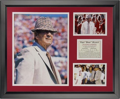 Legends Never Die Paul 'Bear' Bryant Framed Photo Collage, 16" x 20" in Saudi Arabia