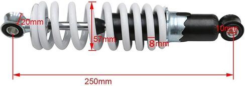 250mm 10" Rear Shock Absorber 400lbs – Suspension Shock for 50cc–150cc Pit Dirt Bike ATV Go Kart Quad Buggy 4 Wheeler Drift Trike Scooter Taotao Coolster Thumpstar Braaap Orion KLX110 XR70 (Set of 1) in Saudi Arabia