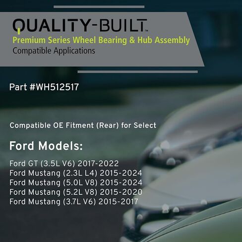 محمل العجلة الخلفية عالي الجودة ومجموعة المحور WH512517 متوافق مع Ford GT 2017-2022، Ford Mustang 2015-2024 in Kuwait