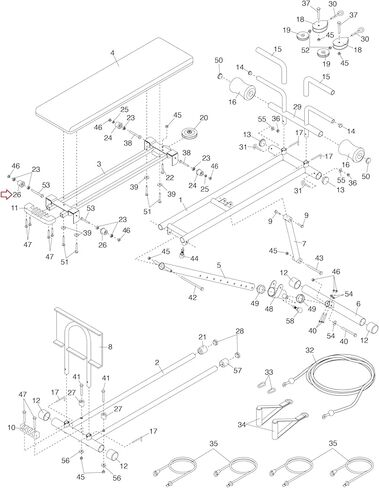 Icon Wei-der Wheel Assembly Replacement for Total Body Works Strength System Slide Track, OEM Fit Roller Kit for Smooth Gliding Motion & Stability, Part #175982 in Saudi Arabia