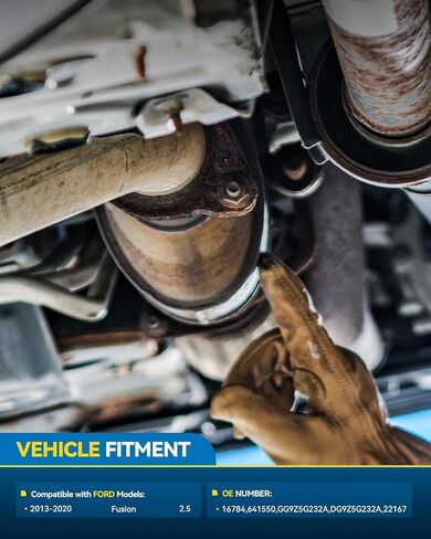 PHILTOP Front Direct-Fit Catalytic Converter Kit W/Gasket Compatible with Ford 2013-2020 Fusion 2.5L Replace# 16784, 641550, 30616 (EPA Compliant) in Saudi Arabia