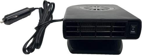 Car Heater, 12V 120W Heater & Fan 2-in-1 for Car, Windshield Defroster Demister with 360° Rotatable Base, Plug in Cigarette Lighter Heaters for Vehicle, Quick Heating & Cooling in Saudi Arabia