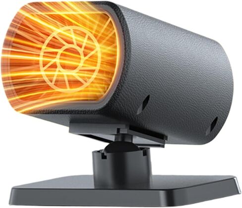 سخان سيارة 12 فولت، تسخين سريع، مزيل ضباب الزجاج الأمامي 12 فولت، سخان سيارة محمول 150 وات يمكن توصيله بولاعة السجائر in Kuwait