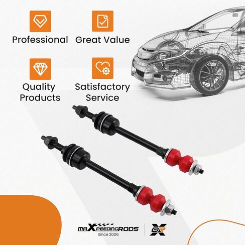 maXpeedingrods Front Stabilizer Sway Bar End Link w/PU Bushing for Dodge Ram 1500 2006-2012 Ram 1500 2013-2024, K80894 5170290AD 5170290AB Pair Front Suspension Sway Bar Link Kit Replacement in Saudi Arabia