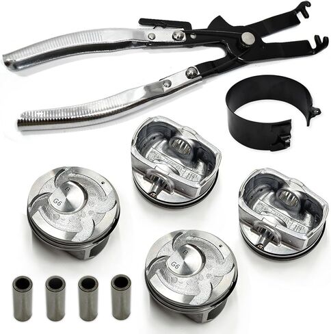 G4FD 1.6L Engine Overhaul Rebuild Kit with Crankshaft & Connecting Rods Set for 2012-2017 Hyundai Accent Veloster for Kia Rio Soul, Includes (Piston, valve), Replace 23110-2B610 23510-2B000 in Saudi Arabia