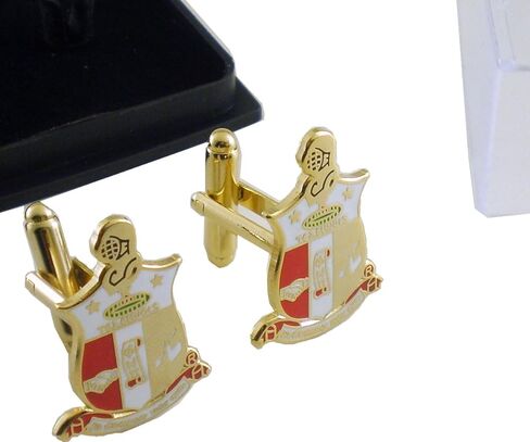 Kappa Alpha/Α Psi Shield Cuff Links [Gold - 1"T] - ID#94205 in Saudi Arabia
