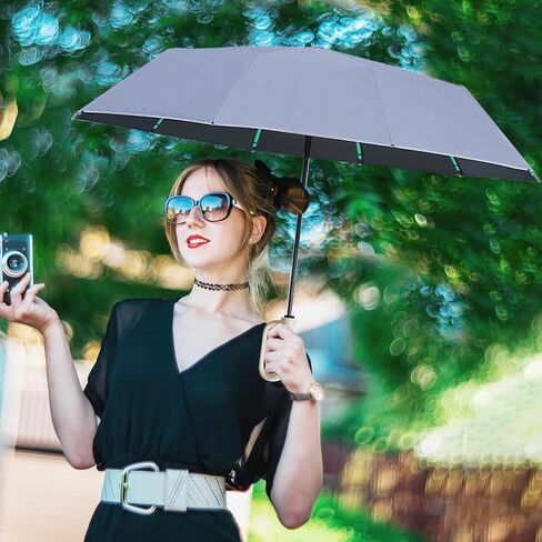 Buckle Umbrella with Reflective Safety Strip Sturdy, Windproof Portable Automatic Folding Umbrella in Saudi Arabia
