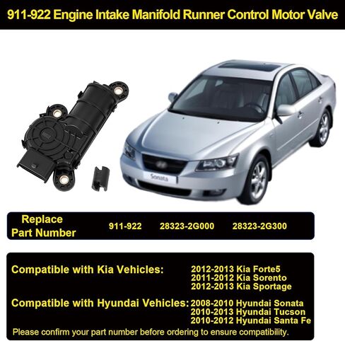 911-922 صمام محرك التحكم في مشعب السحب للمحرك مناسب لـ Santa Fe 2010-12، Sonata 2008-10، Tucson 2010-13، Forte Koup، Forte 2010-13، Forte5 2012-13، Sorento 2011-12، Sportage 2011-2013 in Kuwait